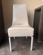 Lederen stoelen, Huis en Inrichting, Ophalen, Gebruikt, Leer, Grijs