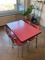 Rode formica tafel, Ophalen