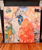 Peinture “Les amies” de Gustav Klimt, Antiek en Kunst, Kunst | Schilderijen | Klassiek, Ophalen