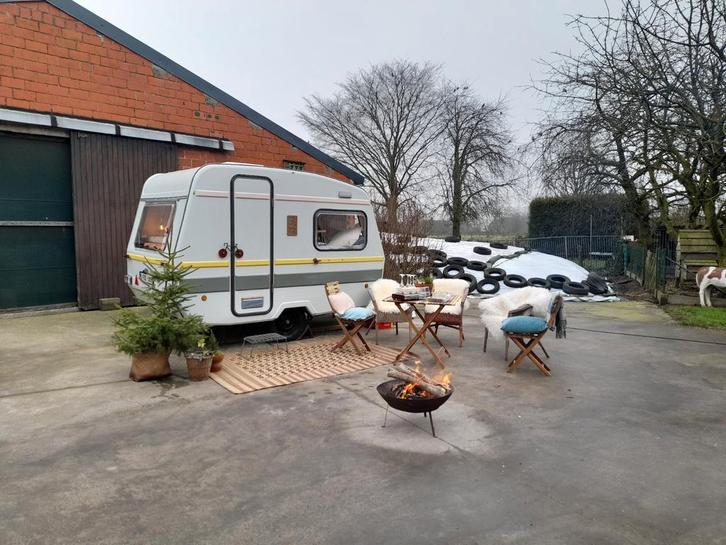 Gezellige caravan., Caravans en Kamperen, Caravans, Particulier, Predom, Vast bed, Ophalen