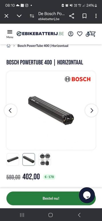 Demomo accu bosch 400wh horizontaal plus verlengstuk beschikbaar voor biedingen