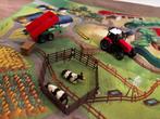 Jouet ferme: tracteur, vache, ... et tapis paysage, Ophalen, Gebruikt