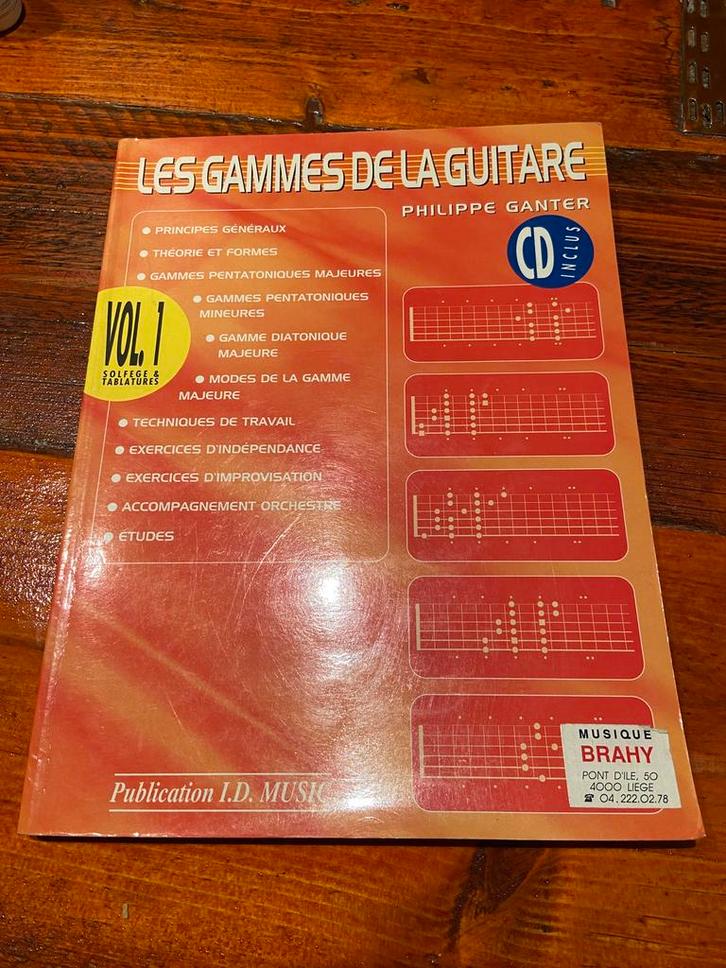 Livres pour guitaristes débutants, Boeken, Schoolboeken, Gelezen, Muziek, Overige niveaus, Ophalen