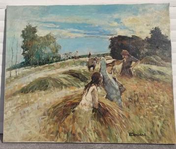 huile sur toile toscane dur labeur signe r dombard beschikbaar voor biedingen