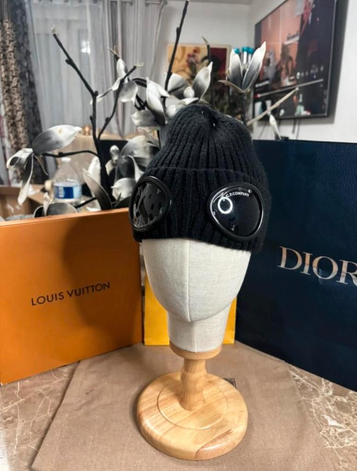 C.P company zwarte hoed, Kleding | Heren, Mutsen, Sjaals en Handschoenen, Zo goed als nieuw, Muts, Overige maten, Verzenden