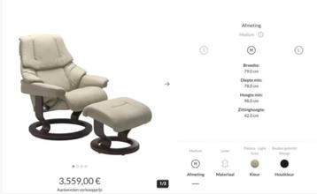 2 x stressless reno disponible aux enchères