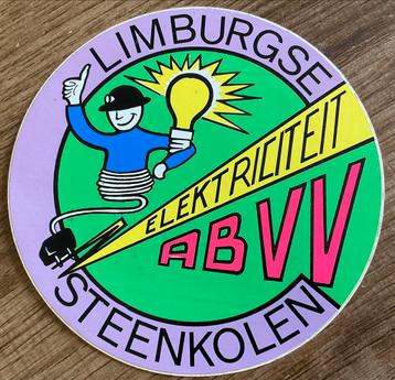 Sticker ABVV Limburgse STEENKOLEN, Verzamelen, Ophalen of Verzenden, Zo goed als nieuw, Bedrijf of Vereniging