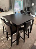 Bartalel + stoelen, Huis en Inrichting, Complete eetkamers, Ophalen, Zo goed als nieuw