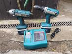 Makita 24v accu boor/schroefmachine & slagmoersleutel In goe, Ophalen, 600 watt of meer, Variabele snelheid, Zo goed als nieuw