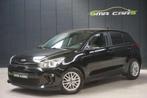 Kia Rio 1.2i Fusion Benzine Airco-5deurs-Navi-Cam-Garantie, Stof, Gebruikt, 4 cilinders, Zwart