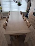 Uitschuifbare tafel met stoelen, Huis en Inrichting, Ophalen, Zo goed als nieuw