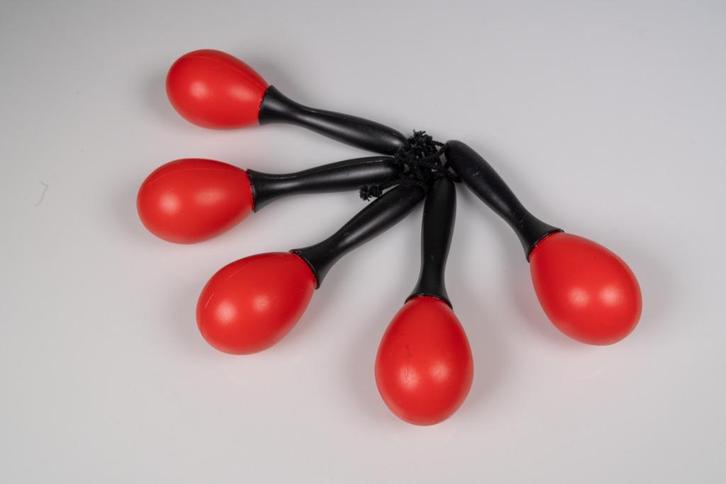 Maracas per 100 stuks - NIEUW - zeefdruk promo evenementen, Muziek en Instrumenten, Percussie, Nieuw, Melodische percussie, Ophalen of Verzenden