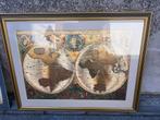Kader met Tabel "Nova Totius Terrarum Orbis ", Antiek en Kunst, Ophalen of Verzenden
