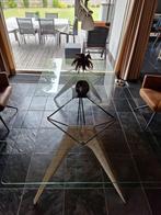 Design glazen tafel, Ophalen, 50 tot 100 cm, Vijf personen of meer, Disign