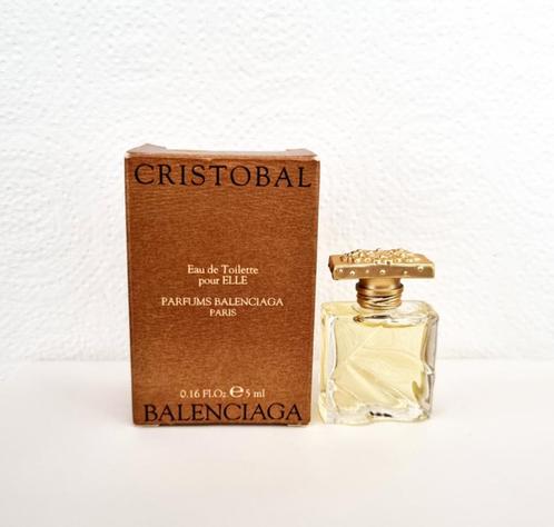 Miniature parfum Cristobal Pour Elle de Balenciaga, Collections, Parfums, Neuf, Miniature, Plein, Envoi