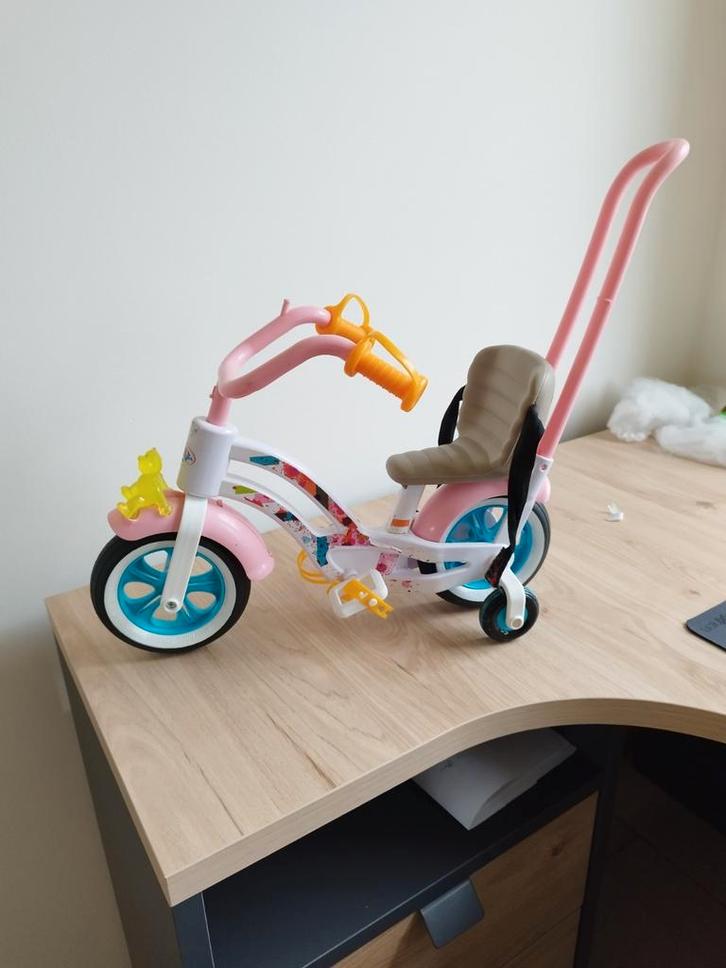 Baby Born fietsje met duwstang, Kinderen en Baby's, Speelgoed | Buiten | Skelters, Gebruikt, Ophalen