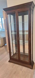 Vitrinekast, Ophalen, Met plank(en), Eikenhout, 50 tot 100 cm