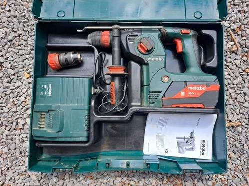 Metabo perforateur burineur sur accu 36v sds-plus, Doe-het-zelf en Bouw, Gereedschap | Boormachines, Gebruikt, Boor- en Schroefmachine