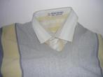 Ensemble chemise et pull gris et jaune, Ophalen, Gedragen, Maat 48/50 (M), Geel