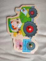 Puzzel tractor, Kinderen en Baby's, Speelgoed | Kinderpuzzels, Van hout, Minder dan 10 stukjes, Ophalen of Verzenden, 6 maanden tot 2 jaar