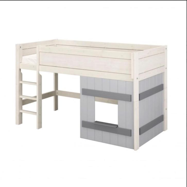 Halfhoogslaper LifeTime (white wash), Kinderen en Baby's, Kinderkamer | Stapelbedden en Hoogslapers, Gebruikt, Halfhoogslaper