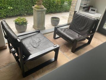 2 X Brutalist lounge chair SONIA WASSEUR ,1970’s beschikbaar voor biedingen