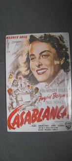 Casablanca ( Warner Brothers, 1952 ) Grote metalen plaat ., Comme neuf, Enlèvement ou Envoi, Panneau publicitaire