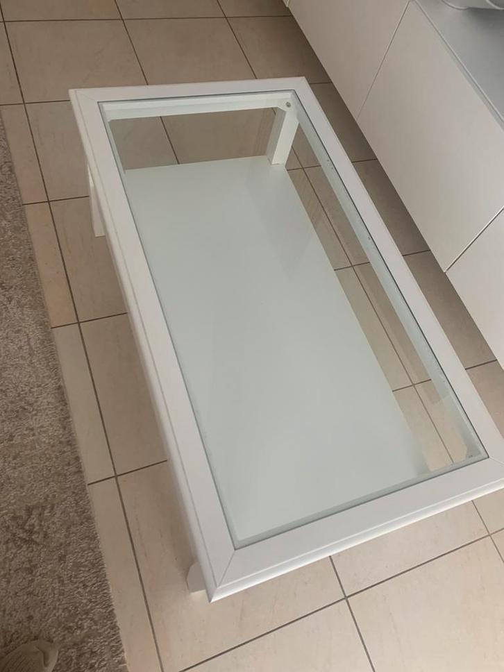 Table basse de salon blanche Maison du monde, Huis en Inrichting, Woonaccessoires | Spiegels, Gebruikt, 50 tot 75 cm, Minder dan 100 cm