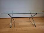 Knoll Parallel koffietafel met glazen blad, jaren ’60, Ophalen, Gebruikt, 100 tot 150 cm, Glas