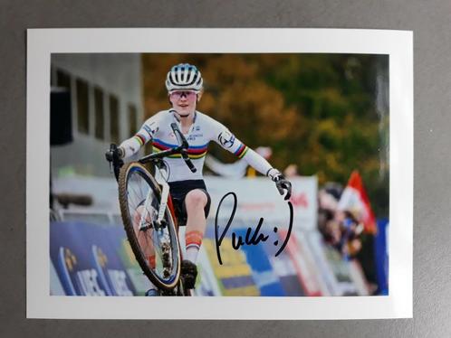 Gesigneerde foto van Puck Pieterse., Sports & Fitness, Cyclisme, Neuf, Envoi