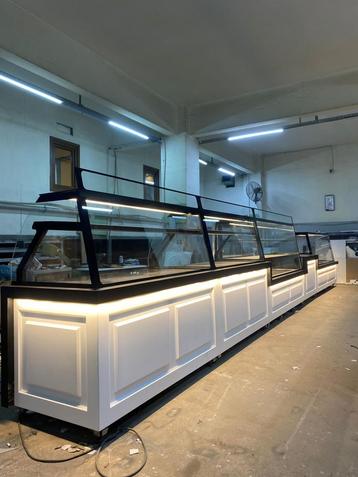 Vitrine à pâtisserie comptoir de boulangerie,  réfrigéré, Enlèvement