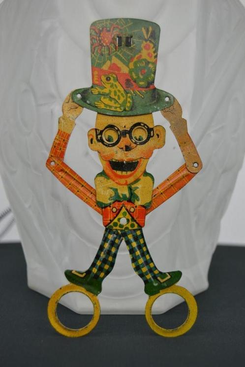 Années 1920 Harold Lloyd Tin Toy Ciseaux Distler (D), Antiquités & Art, Antiquités | Jouets, Enlèvement ou Envoi