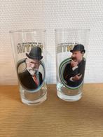 2 glazen tintin ( kuifje ), Verzamelen, Glas en Drinkglazen, Ophalen, Zo goed als nieuw, Frisdrankglas