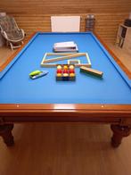 biljarttafel (matchtafel carambole 284 x 142), Sport en Fitness, Biljarten en Poolen, Ophalen, Zo goed als nieuw, Biljarttafel