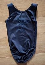 Turnpak zwart met blauw 6-7 jaar, Gebruikt, Meisje, Sport- of Zwemkleding, Decathlon