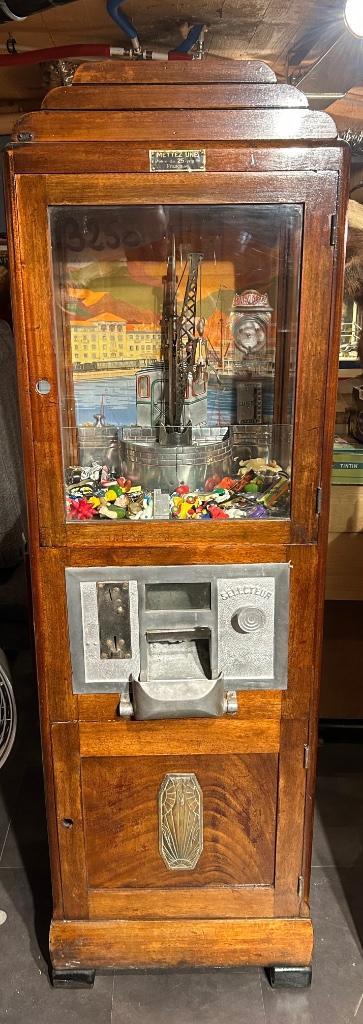 Franse grijopkast rond 1937 + andere kermisspelen, Verzamelen, Automaten | Gokkasten en Fruitautomaten, Zo goed als nieuw, Overige munten