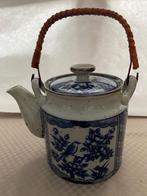 Vintage theepot in blauw/grijs/bruin, Ophalen