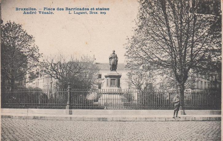 1909 - BELGIQUE - Bruxelles - Place des Barricades, Collections, Cartes postales | Belgique, Affranchie, Bruxelles (Capitale)