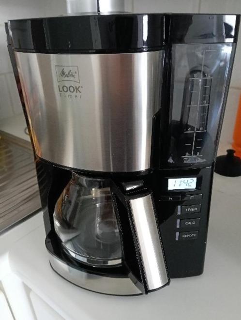 Koffiezet Melita met timer, Elektronische apparatuur, Koffiezetapparaten, Zo goed als nieuw, Gemalen koffie, Koffiemachine, 10 kopjes of meer