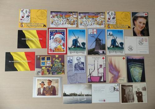 23 Postkaarten met bijhorende postzegels, Postzegels en Munten, Postzegels | Europa | België, Rode kruis, Met stempel, Ophalen of Verzenden