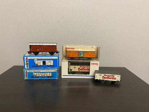 Lot goederen wagons, Hobby en Vrije tijd, Modeltreinen | H0, Gebruikt, Wagon, Gelijkstroom of Wisselstroom, Fleischmann, Analoog