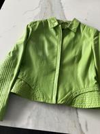 Groen echt leder jasje van Marccain, Kleding | Dames, Jasjes, Kostuums en Pakken, Ophalen, Zo goed als nieuw, Groen, Jasje