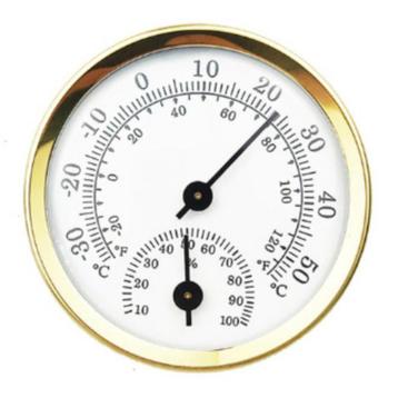 58mm Thermometer & Hygrometer Aluminium Huishouden Ø 5,8 cm  beschikbaar voor biedingen
