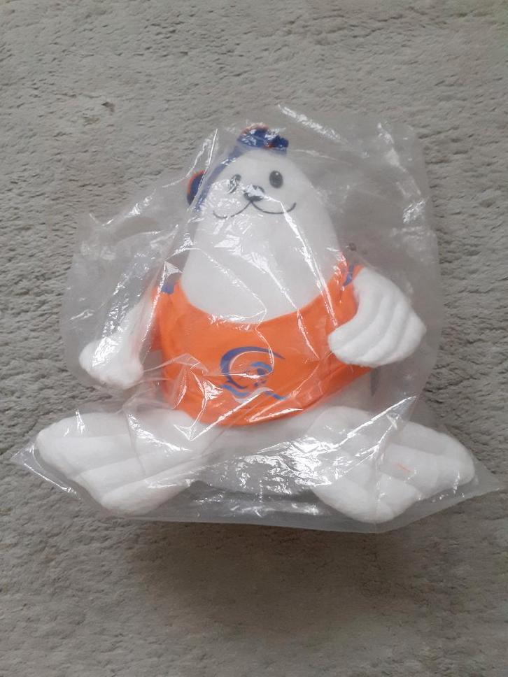 knuffel mascotte zeeleeuw EK zwemmen Eindhoven 2008, Verzamelen, Sportartikelen en Voetbal, Nieuw, Beeldje of Poppetje, Ophalen of Verzenden