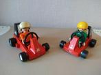Vintage: Playmobil 2 racewagentjes met popjes, Ophalen