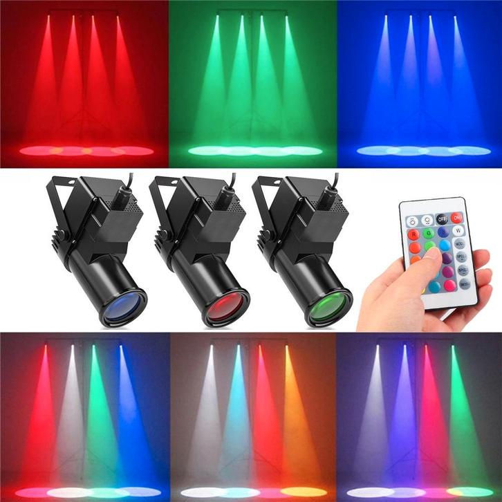 Nieuwe First Class 30 W RGBW Led Pinspot, Muziek en Instrumenten, Licht en Laser, Nieuw, Licht, Geluidgestuurd, Kleur, Stroboscoopeffect