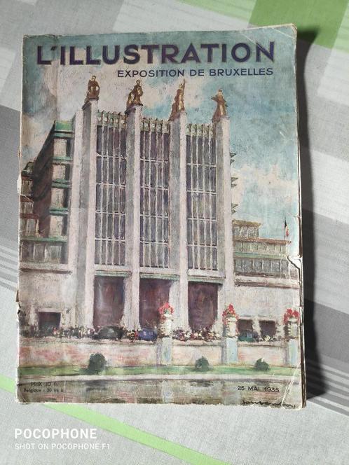 l'illustration exposition de Bruxelles 25 mai 1935, Livres, Histoire nationale, Utilisé, Enlèvement ou Envoi