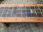 Eiken salontafel, Huis en Inrichting, Tafels | Salontafels, Ophalen, Gebruikt, 100 tot 150 cm, Rustiek