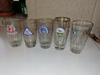 lot de 5 verres collection, Enlèvement, Utilisé, Verre à bière