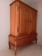 Vintage Eetkamer bretoens tafel 4 stoelen en 2 kasten, Ophalen